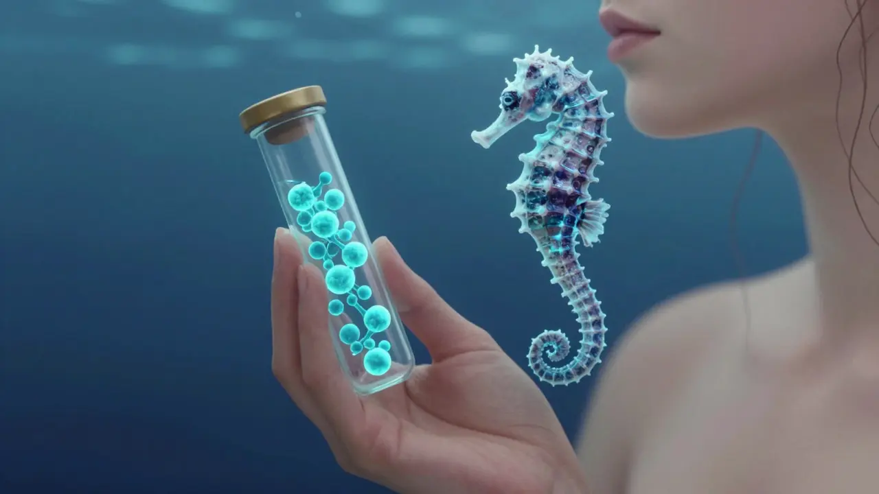 Kolagen z mořského koníka se proměňuje v molekuly pro kůži a vlasy