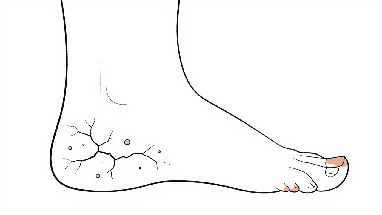 Koncepční obrázek nohy jako základu těla, kde zdraví nohou ovlivňuje celkovou postavu.