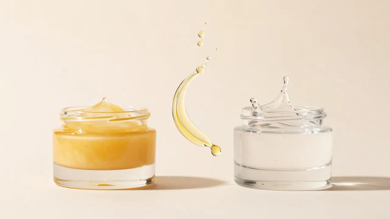 Sada produktů pro dvojí čištění pleti: olej a čisticí gel