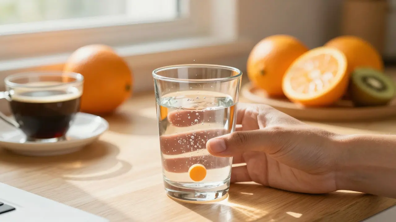 Kdy pít vitamín C? Ranní vs. večerní příjem a vliv na vstřebávání