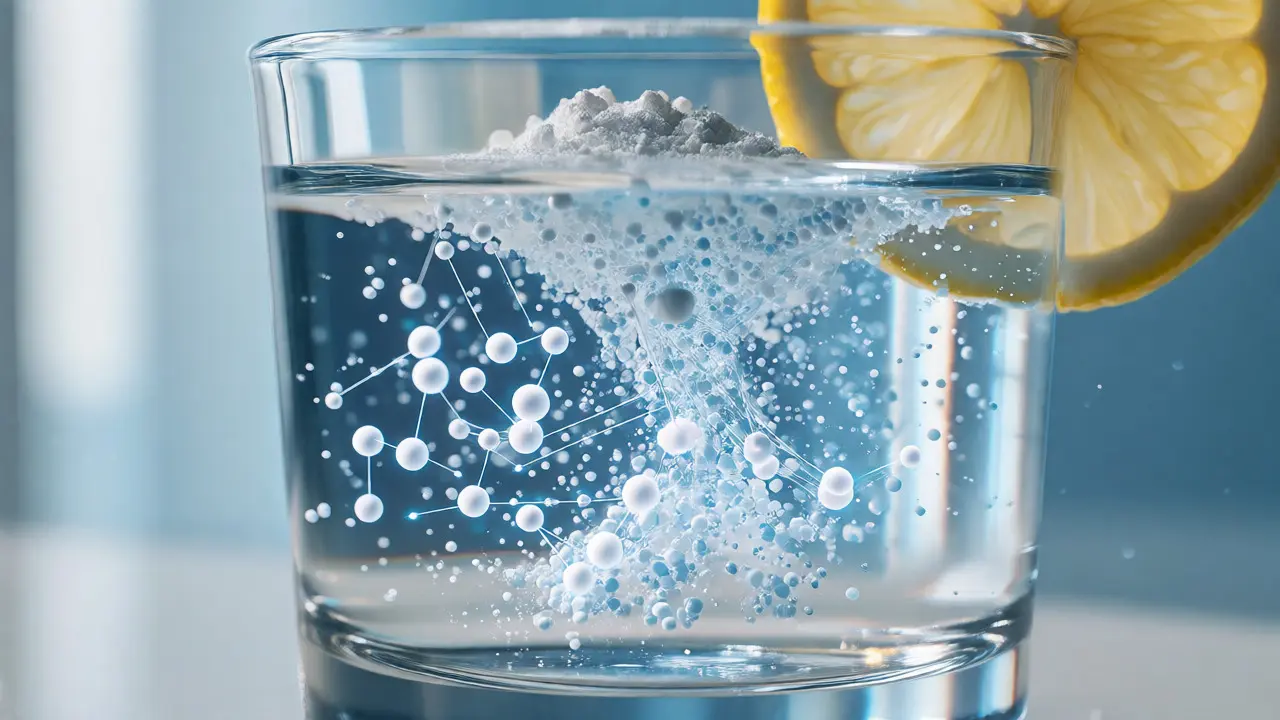 Hydrolyzovaný kolagen rozpouštějící se ve vodě s citronem